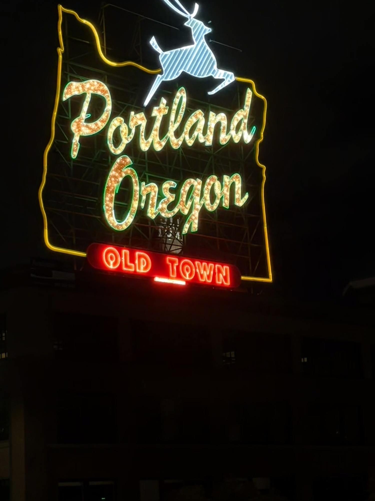 portland stag sign
