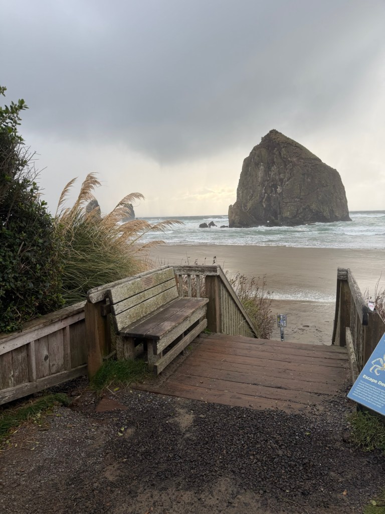 haystack rock at cannon beach